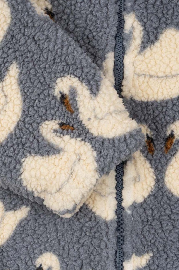 Dětská bunda Konges Sløjd JODY TEDDY JACKET GRS KS101242 modrá