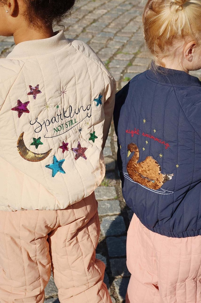 Детско яке бомбър Konges Sløjd JUNO SEQUIN BOMBER JACKET KS101250