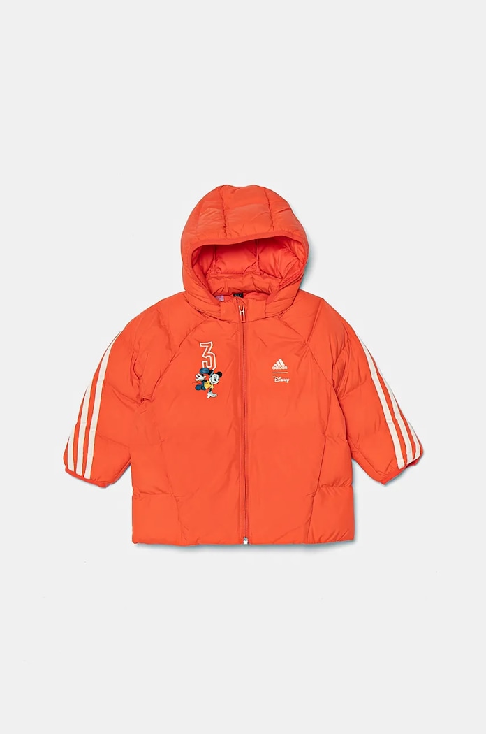 Kojenecká bunda adidas I DY MMKT s podšívkou oranžová IV9646