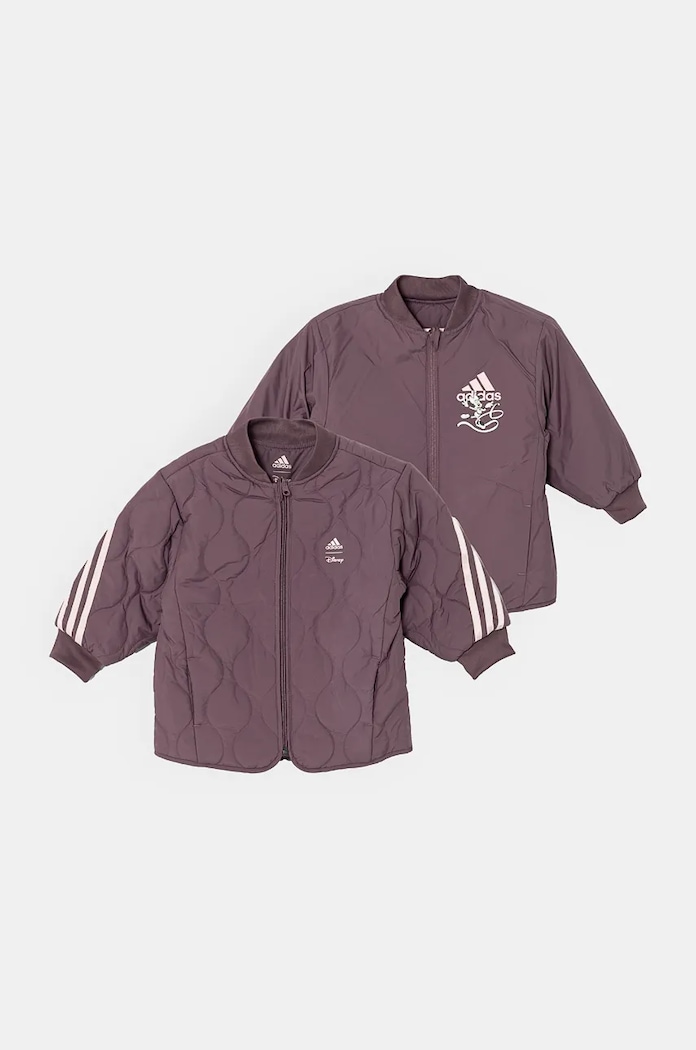 Детско яке с две лица adidas LG DY MDKT IV9651 виолетов AW24