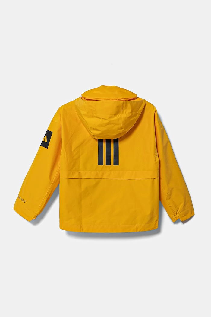 Αδιάβροχο παιδικό μπουφάν adidas J MYSHELTER R.R IX3591 κίτρινο AW24