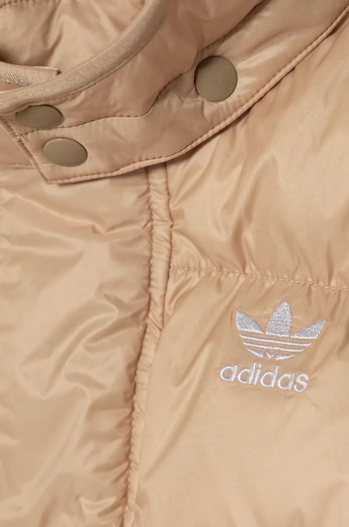 adidas Originals kurtka puchowa dziecięca DOWNACKET ELO beżowy IY7500