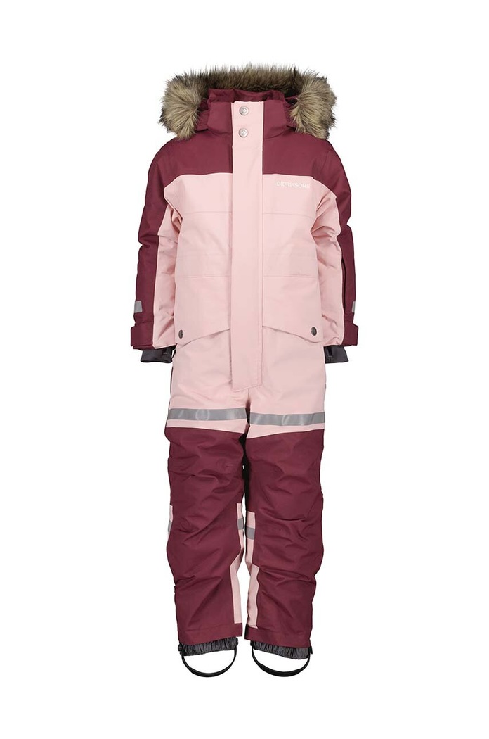 Dječji zimski kombinezon Didriksons BJÄRVEN KDS COVER 505466 roza AW24