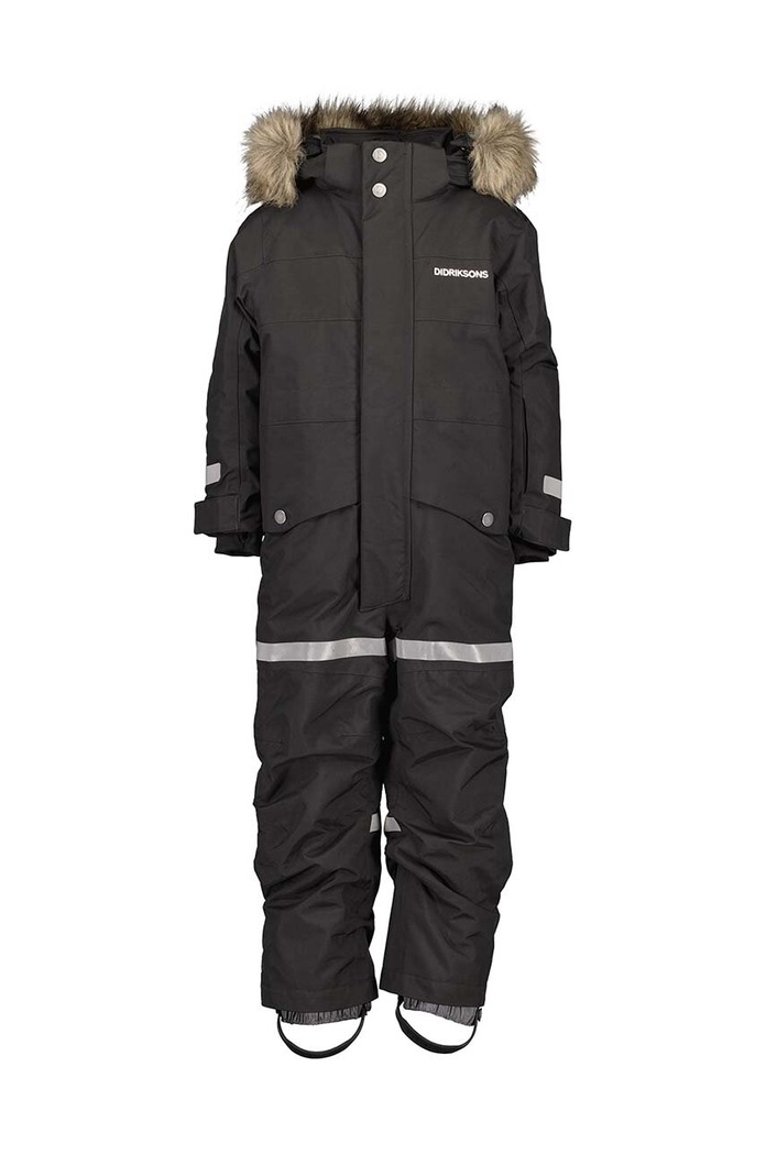 Dječji zimski kombinezon Didriksons BJÄRVEN KDS COVER 505466 crna AW24