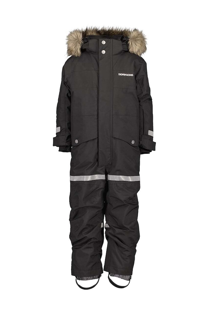 Dječji zimski kombinezon Didriksons BJÄRVEN KDS COVER 505466 crna AW24