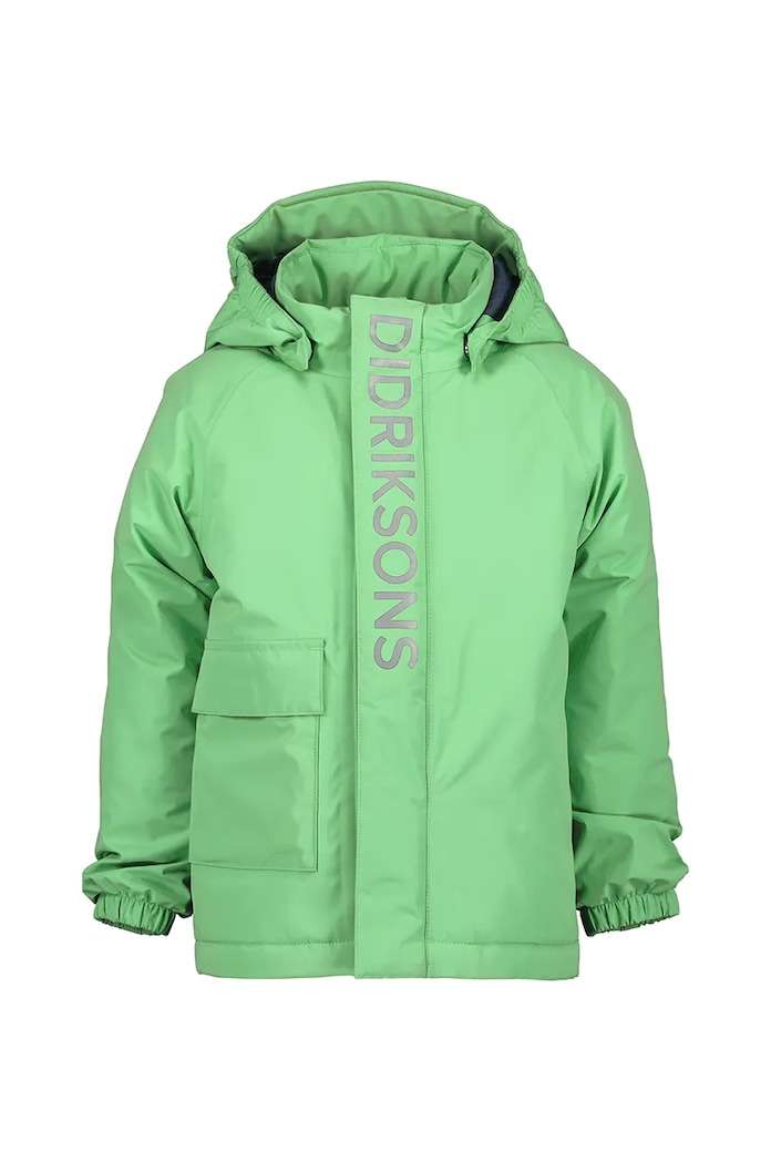 Dětská bunda Didriksons TALVI KIDS JKT 505474 zelená AW25