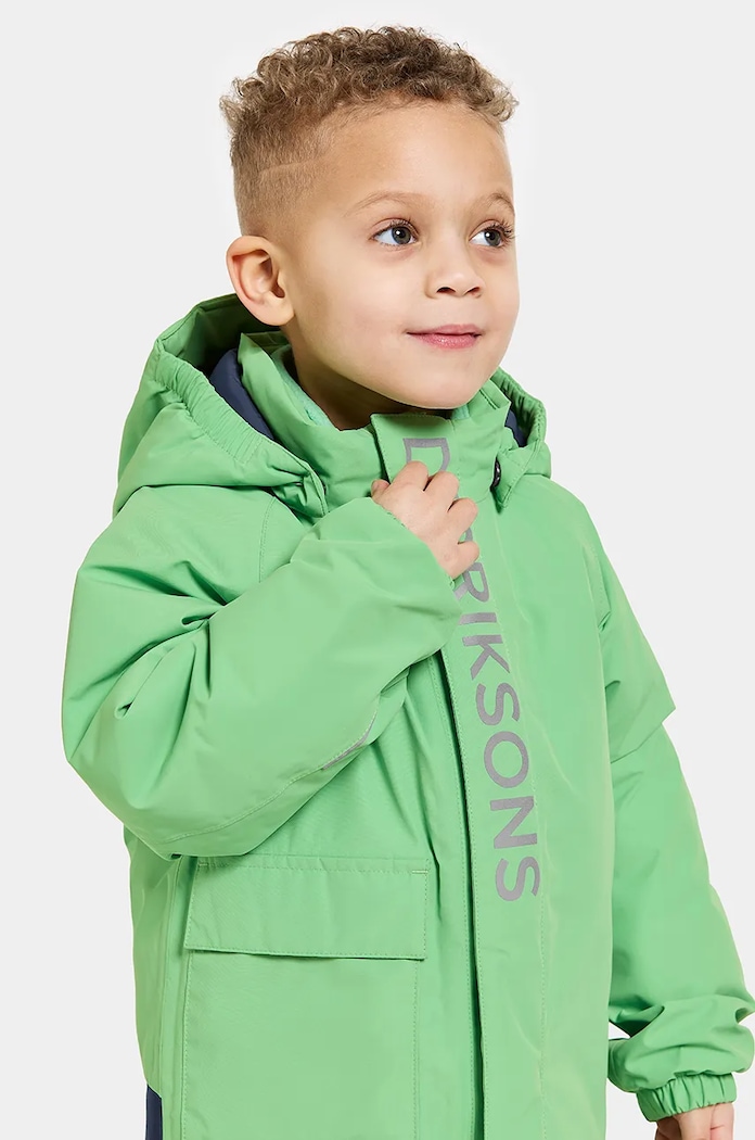 Dětská bunda Didriksons TALVI KIDS JKT 505474 zelená