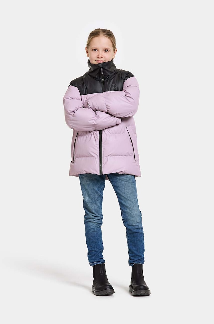 Dětská bunda Didriksons MEGA KIDS JKT fialová 505364