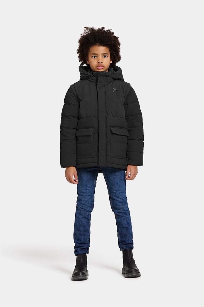 Didriksons geaca copii GRANITE KIDS JKT cu captuseala negru 505390