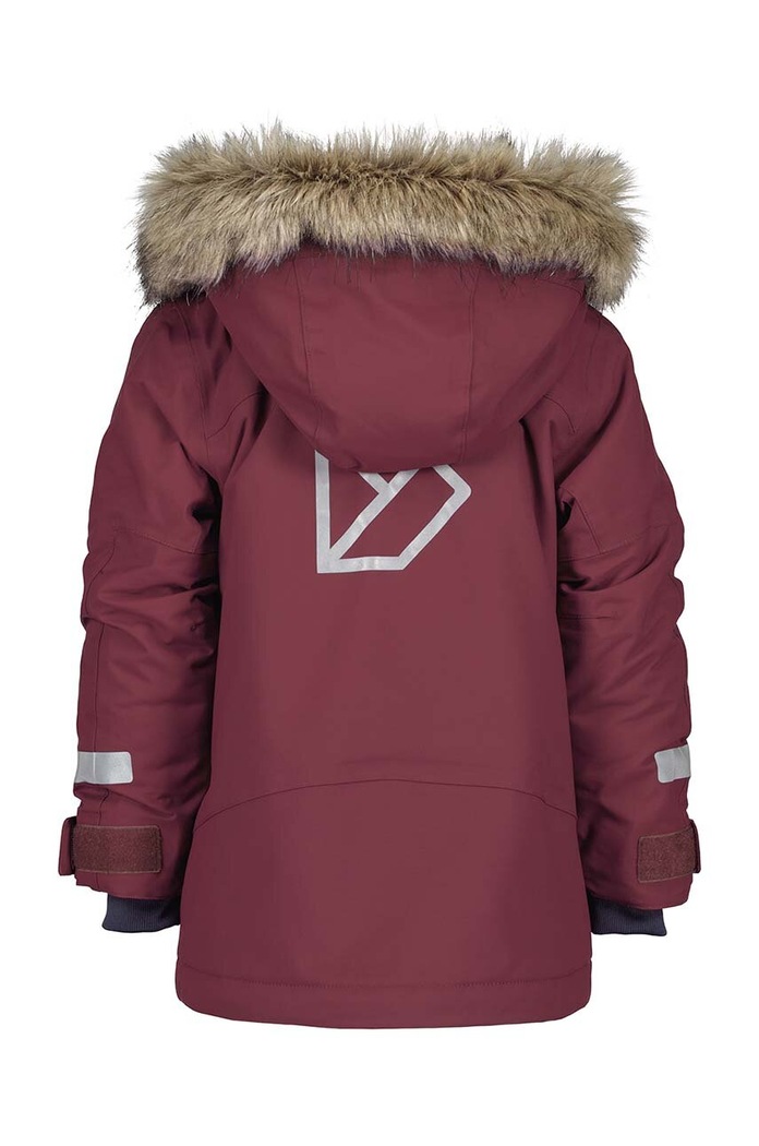 CHLAPEC Dětská bunda Didriksons BJÄRVEN KIDS PARKA 505470 burgundské