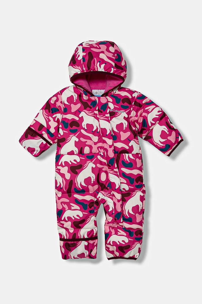 Columbia salopetă din puf pentru bebeluși Snuggly Bunny Bunting cu captuseala roz 2088791