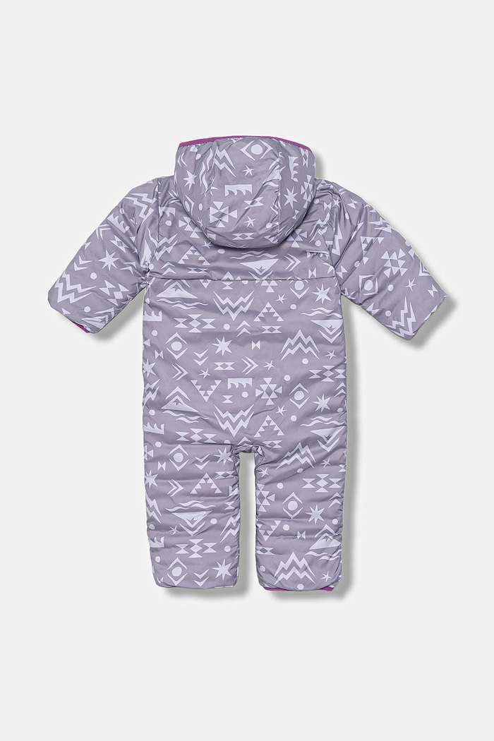 Chłopiec Columbia kombinezon niemowlęcy Powder Lite Reversible Bunting 2088751 fioletowy