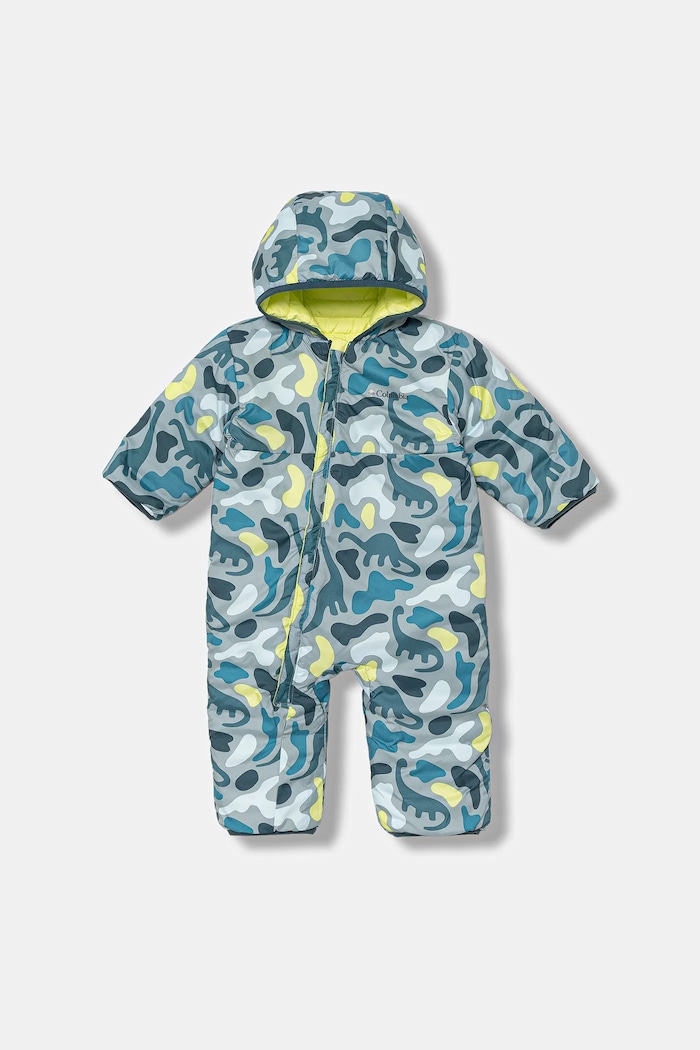 Columbia kombinezon niemowlęcy Powder Lite Reversible Bunting pozostałe turkusowy 2088751