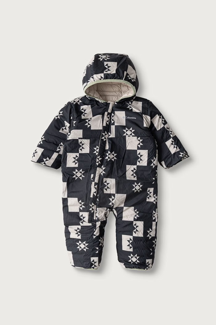 Columbia Kombinezon dziecięcy Powder Lite Reversible Bunting 2088751 czarny AW25