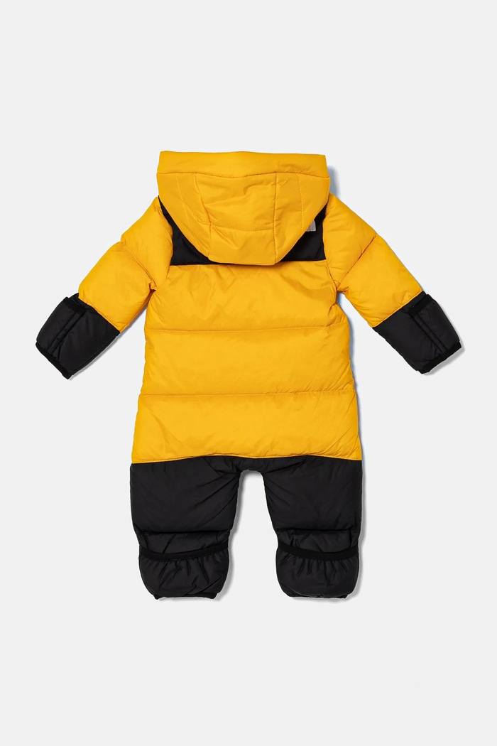 Dětská péřová kombinéza The North Face BABY 1996 RETRO NUPTSE ONE PIECE NF0A7WPF56P1 žlutá AW24