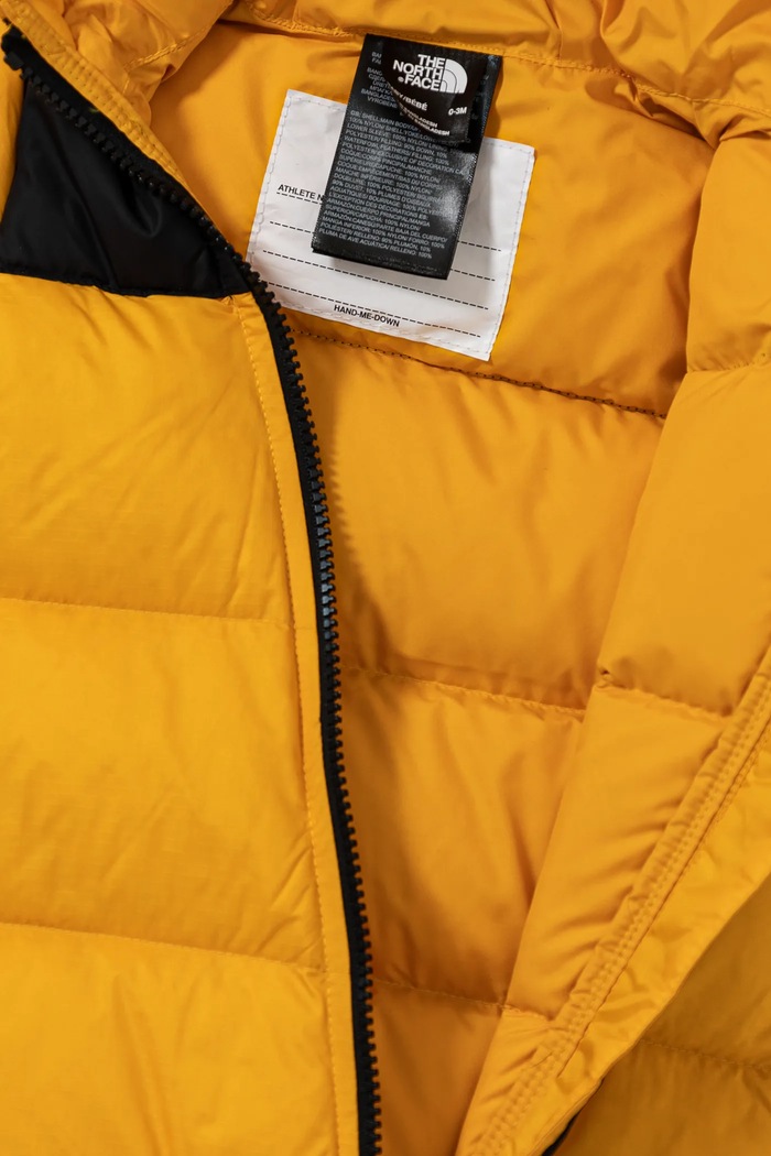 Dětská péřová kombinéza The North Face BABY 1996 RETRO NUPTSE ONE PIECE žlutá NF0A7WPF56P1
