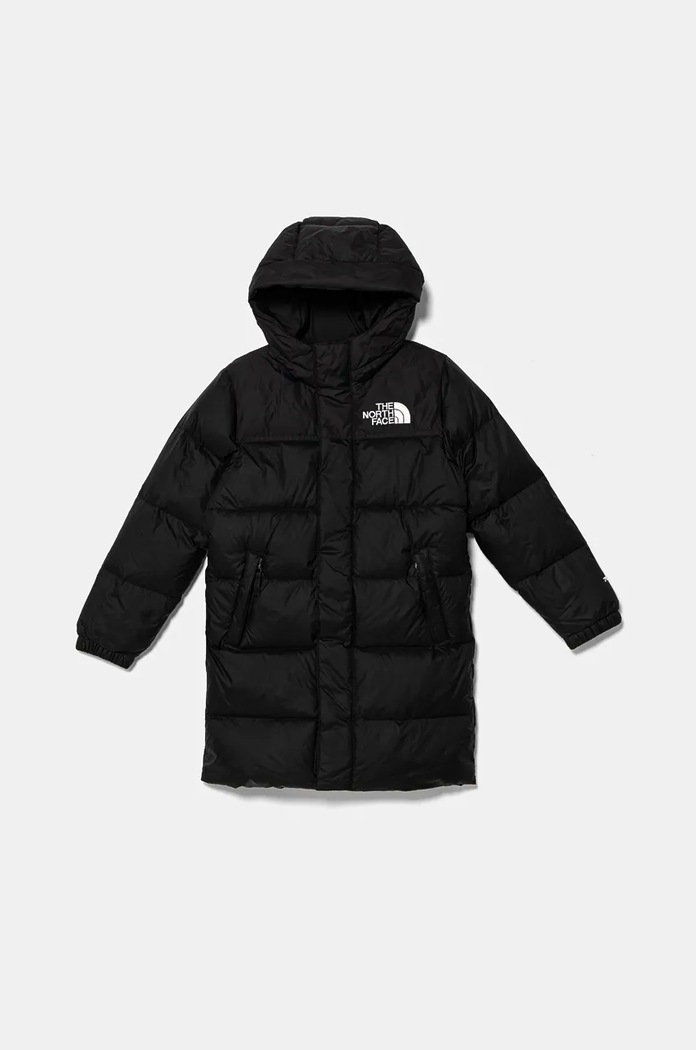 The North Face kurtka puchowa dziecięca TEEN NUPTSE LONG PARKA pozostałe czarny NF0A88UFJK31