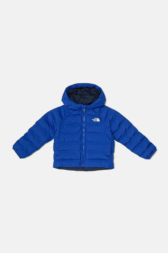 The North Face giacca reversibile per bambini REVERSIBLE PERRITO HOODED JACKET NF0A88VJCZ61 blu AW24