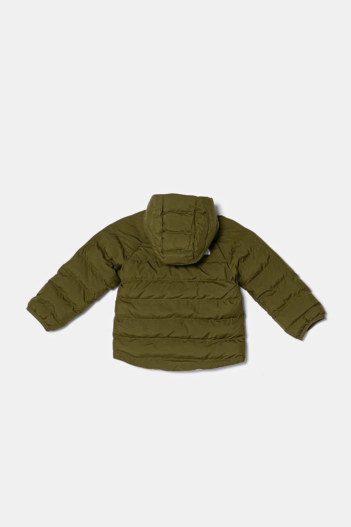 Oboustranná kojenecká bunda The North Face BABREVERSIBLE PERRITO HOODED JACKET zelená NF0A88W3PIB1