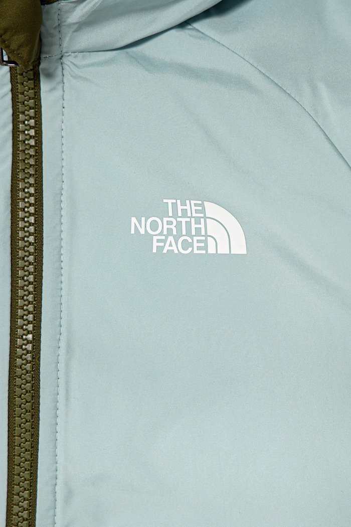 Oboustranná kojenecká bunda The North Face BABREVERSIBLE PERRITO HOODED JACKET NF0A88W3PIB1 zelená
