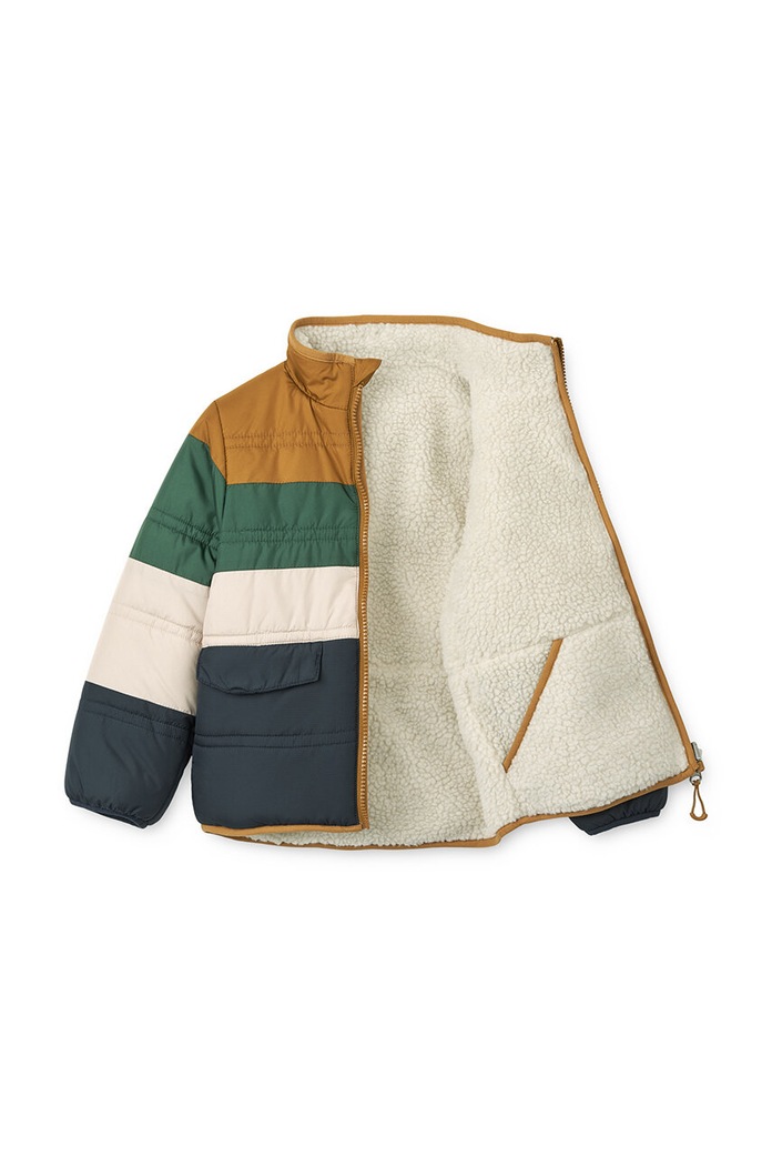 Geaca reversibila pentru copii Maxson Reversible Jacket Liewood LW19091 bleumarin