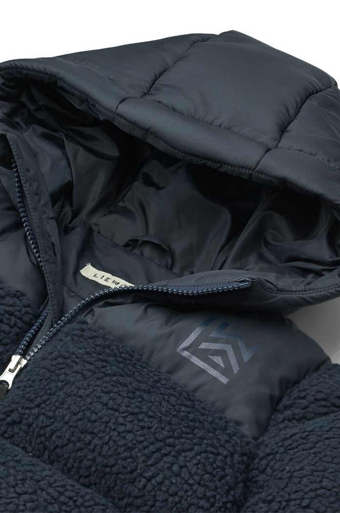 Geaca copii Niko Pile Jacket Liewood LW19142 bleumarin