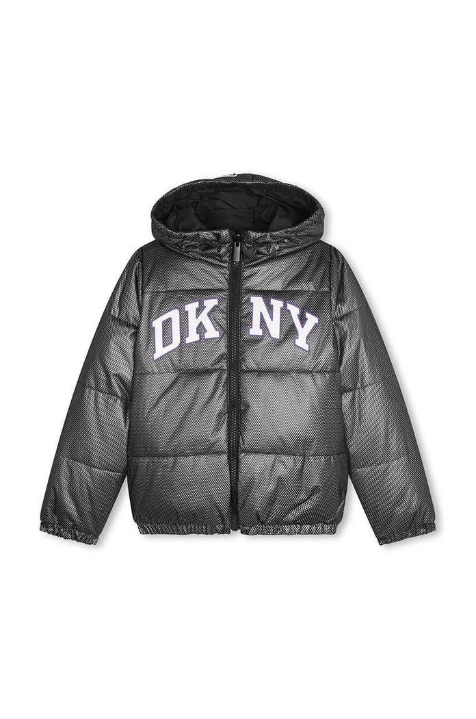 Dkny kurtka dwustronna dziecięca D60179.162.174 czarny AW24