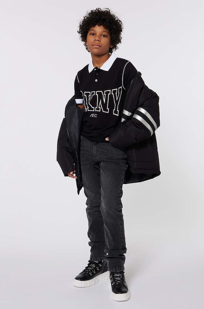 Dječja jakna Dkny crna D60203.162.174