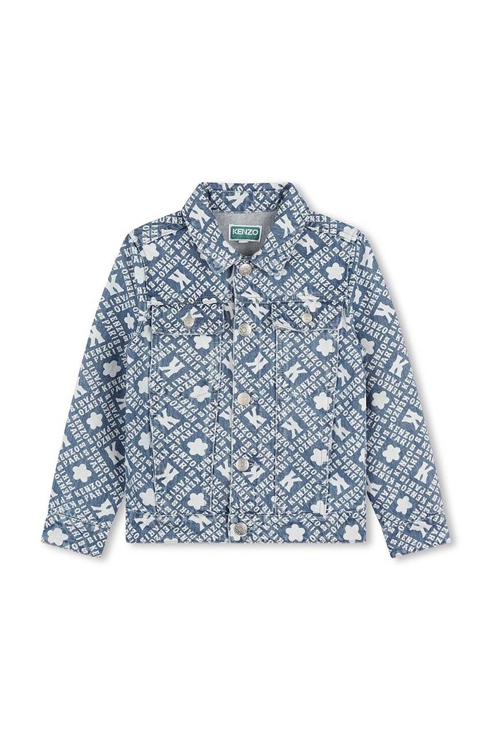 Παιδικό τζιν μπουφάν Kenzo Kids K60631.114.150 μπλε AW24