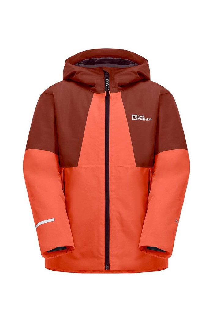 Dětská bunda Jack Wolfskin s podšívkou oranžová 1610281.164.176