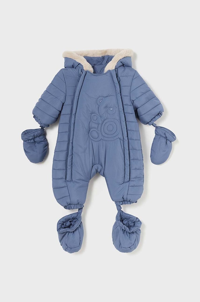 Kombinezon za bebe Mayoral Newborn s kapuljačom plava 2620.1A.Newborn.9BYH