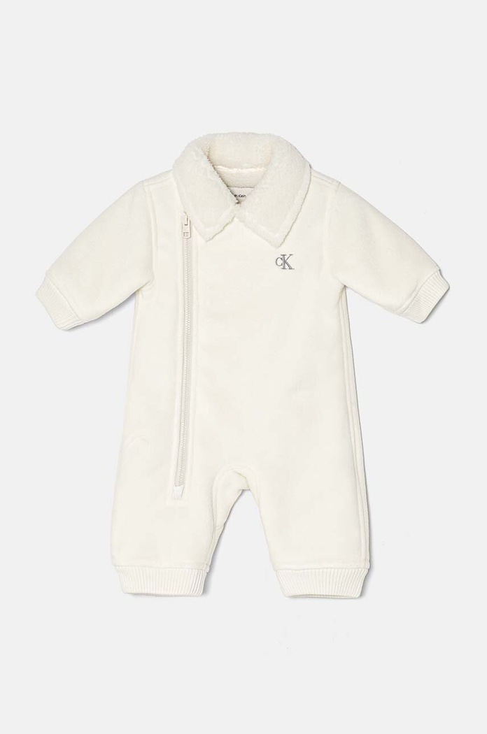 Бебешки гащеризон Calvin Klein Jeans лека изолация бежов IN0IN00255.9BYH