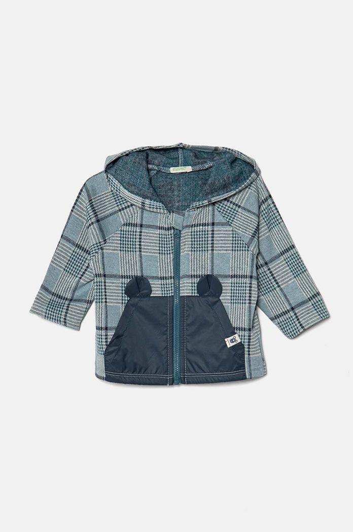 United Colors of Benetton bluza niemowlęca wzorzyste niebieski 3N9GA5018.W.Seasonal