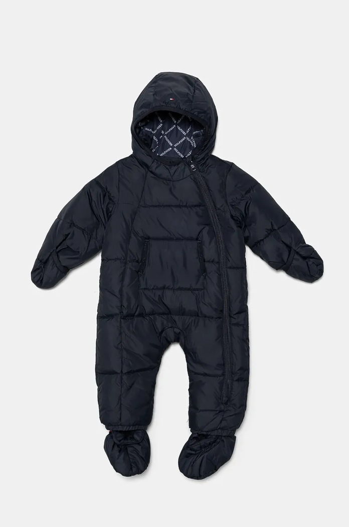 Бебешки гащеризон Tommy Hilfiger с изолация тъмносин KN0KN01908.9BYH