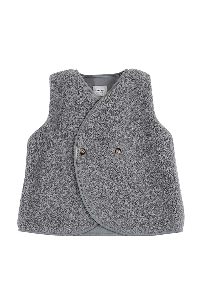 Dětská vesta Donsje Monty Gilet 4044300. šedá AA00