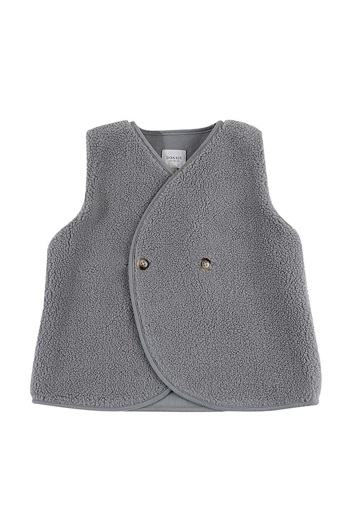 Dětská vesta Donsje Monty Gilet 4044300. šedá AA00