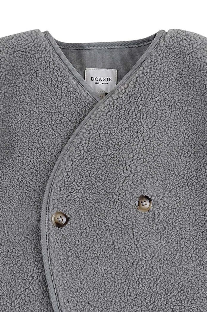 Dětská vesta Donsje Monty Gilet 4044300. šedá