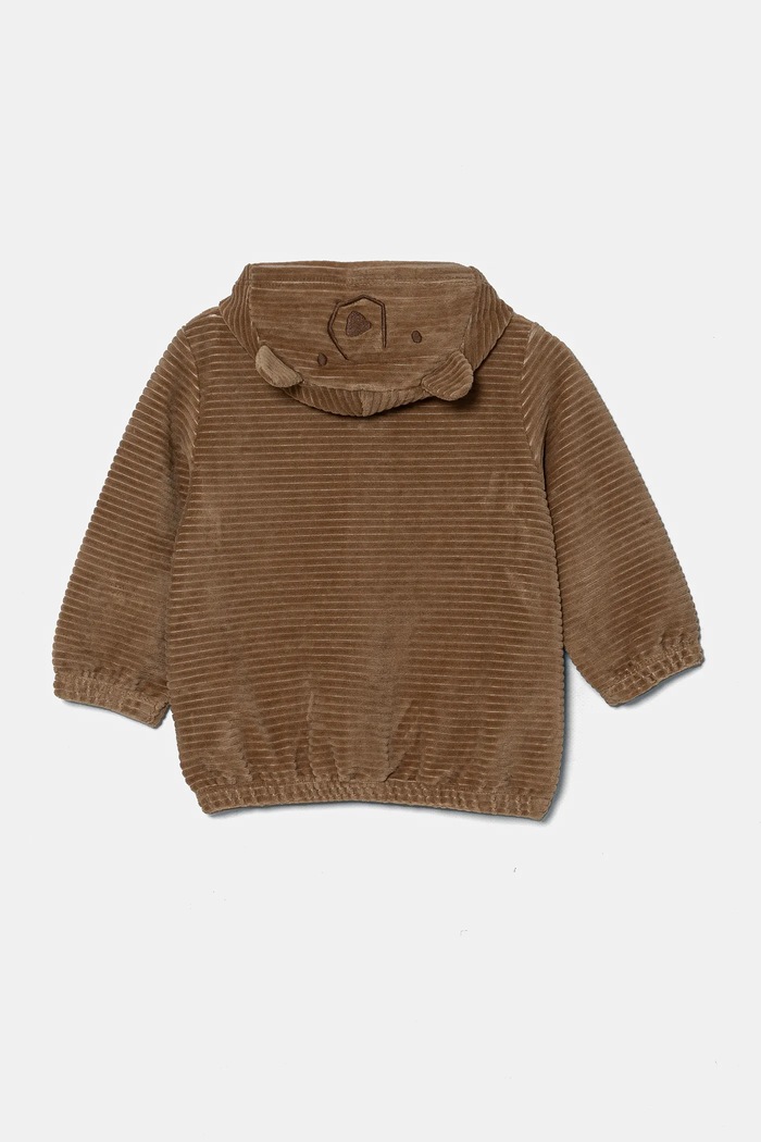 Kojenecká mikina United Colors of Benetton 3MCDA501C.W.Seasonal hnědá AW24