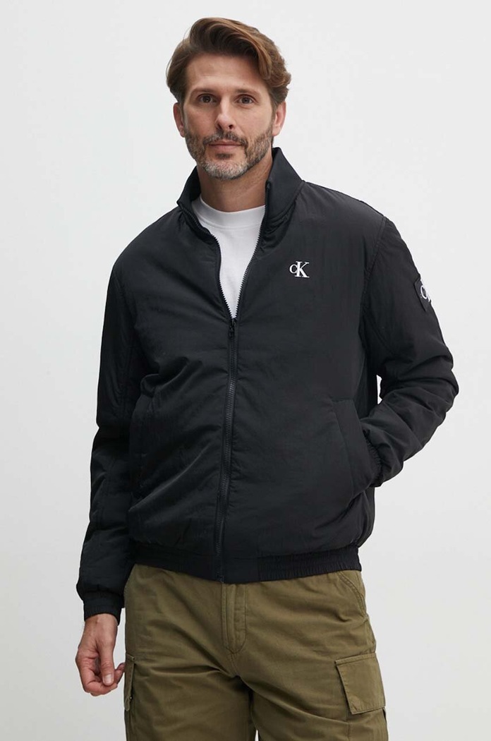 Bunda Calvin Klein Jeans bomber čierna J30J325592