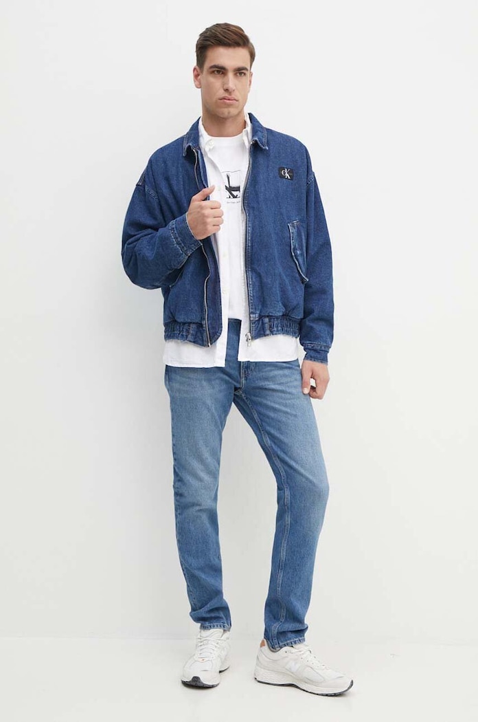 Calvin Klein Jeans kurtka jeansowa J30J325757 granatowy AW24
