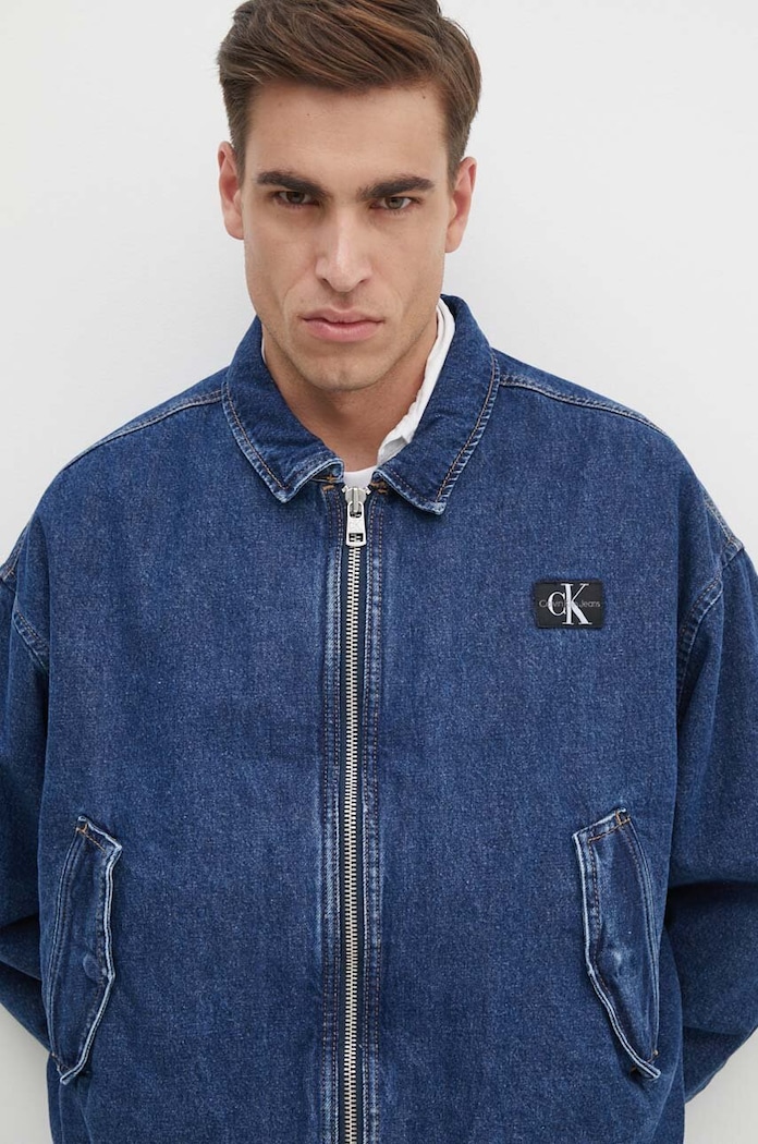 Calvin Klein Jeans kurtka jeansowa granatowy J30J325757