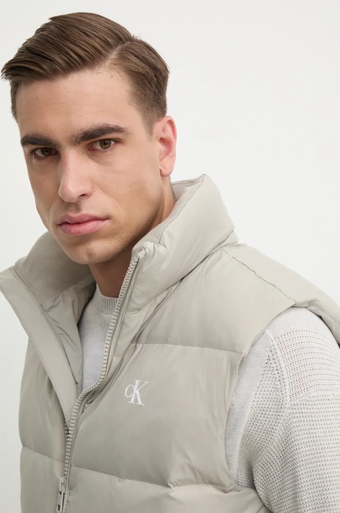 Bezrękawnik puchowy Calvin Klein Jeans J30J325901 szary