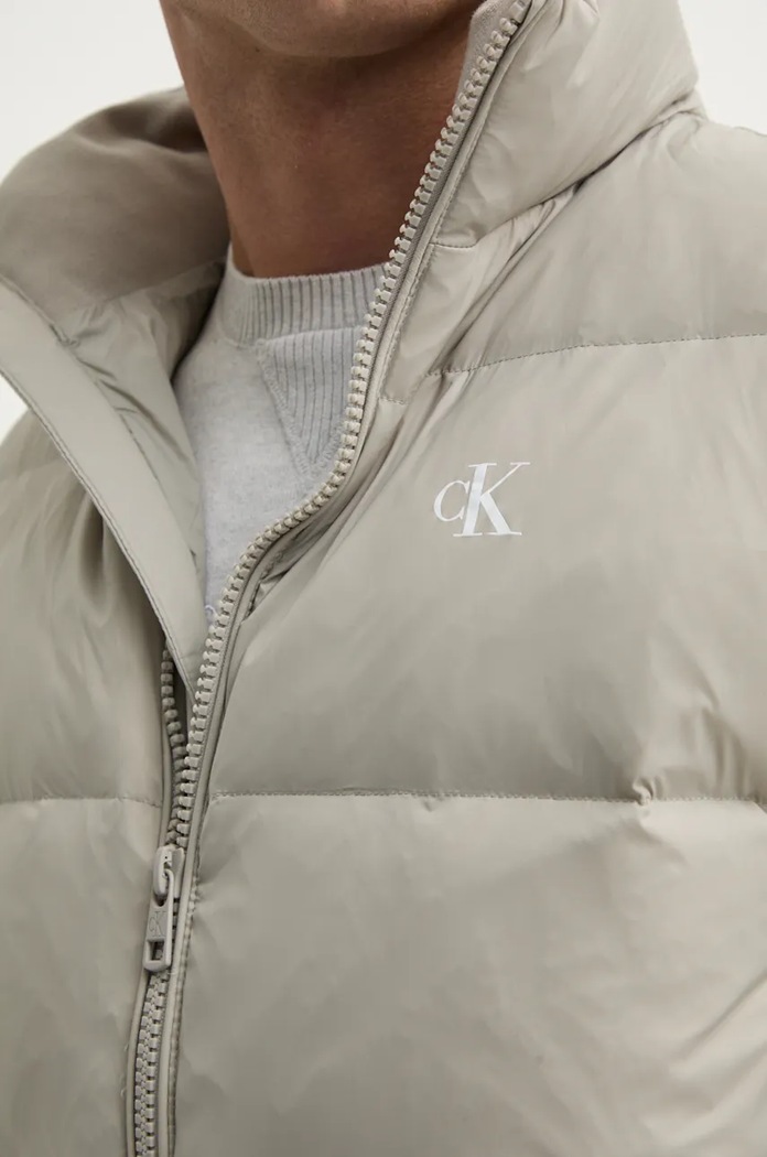 Bezrękawnik puchowy Calvin Klein Jeans szary J30J325901