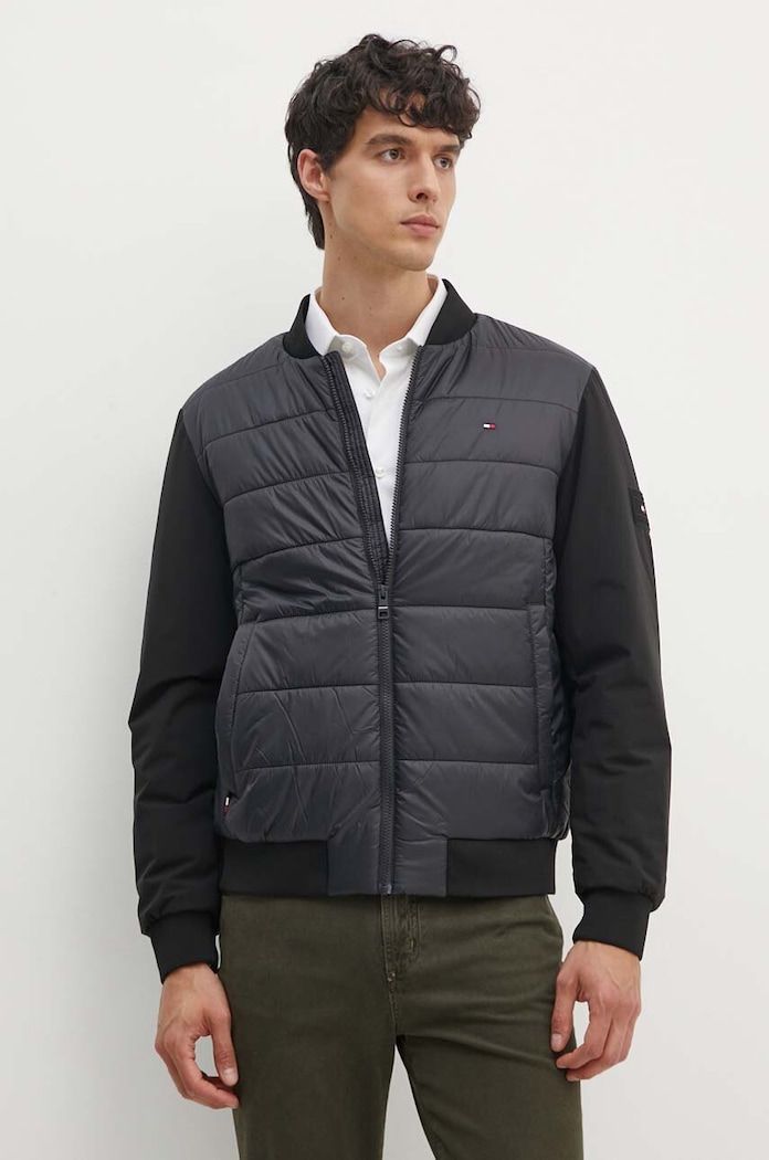 Bunda Tommy Hilfiger přechodné černá MW0MW35653