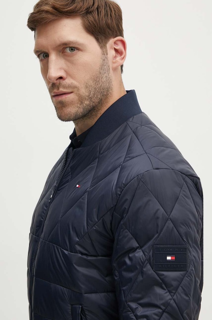 Bomber bunda Tommy Hilfiger námořnická modř MW0MW36325