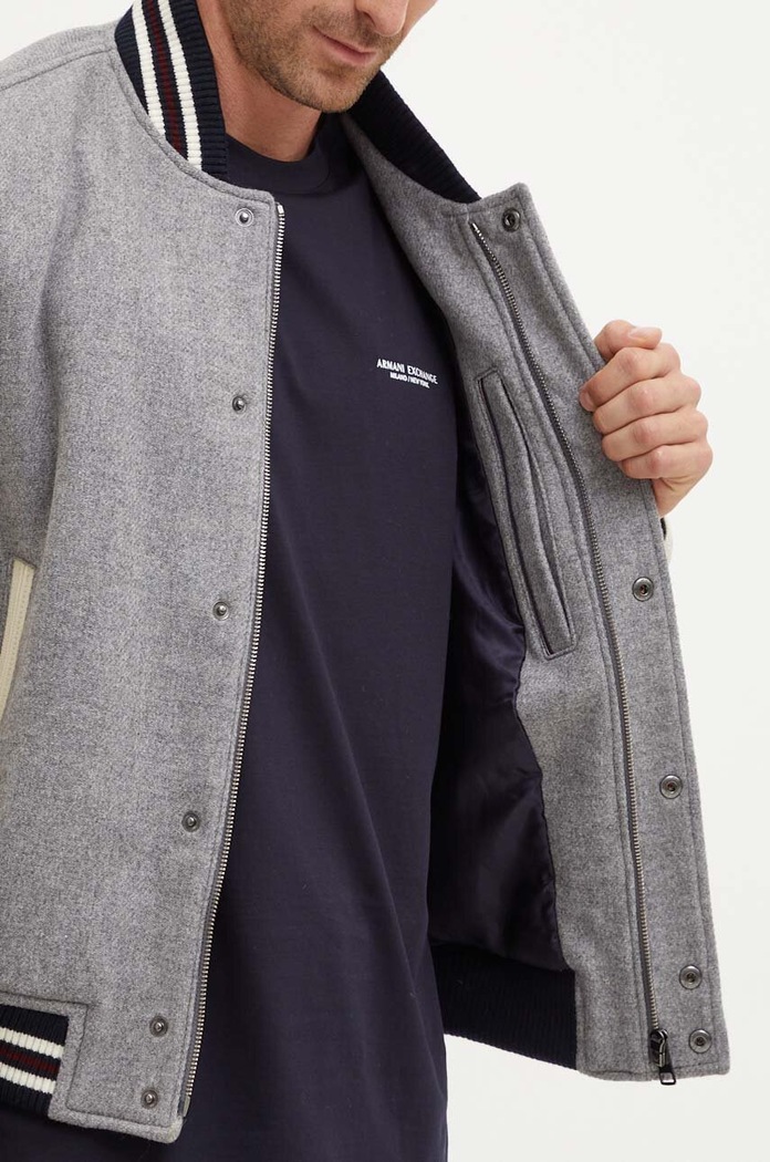 Tommy Hilfiger Kurtka bomber wełniana MW0MW37032