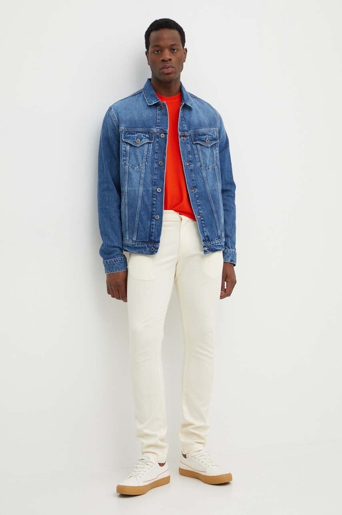 Džínová bunda Pepe Jeans REGULAR JACKET PM402715HW3 modrá AW24
