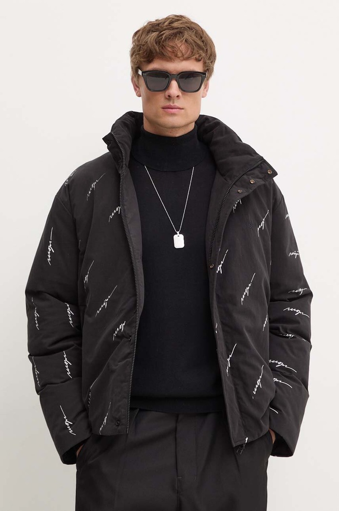 MSGM kurtka puchowa bez kaptura czarny 3740MH02.237703