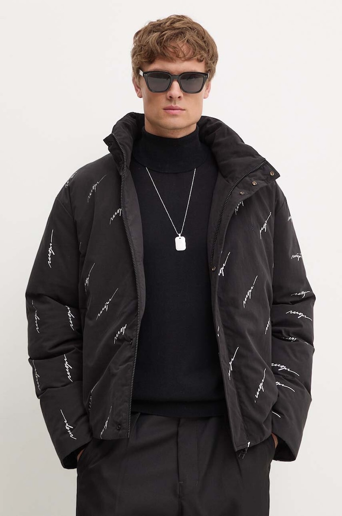 MSGM kurtka puchowa bez kaptura czarny 3740MH02.237703