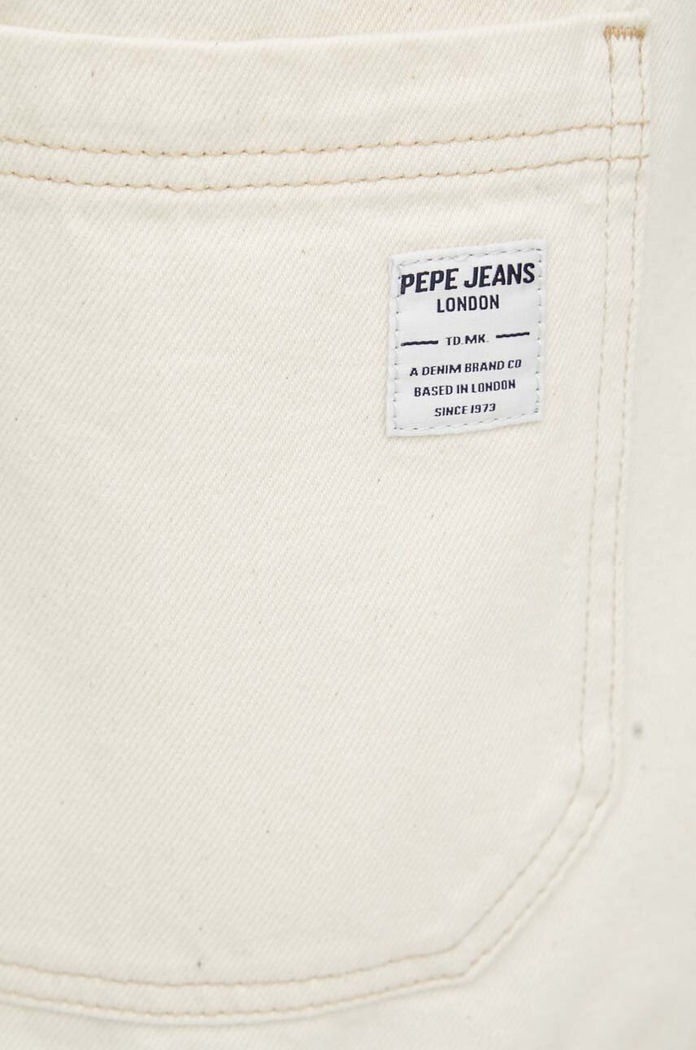 Rifľová vesta Pepe Jeans ELM UTILTY GILET PM402999 béžová
